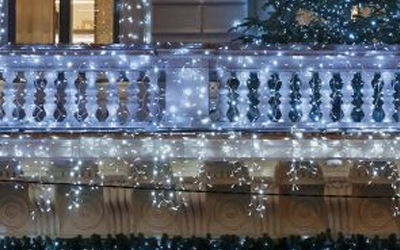 Christmas Lights and Decorations for Apartment, Townhome, or Condo Balconies