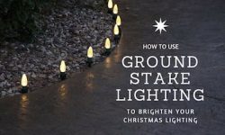 How to Use Ground Stake Lighting to Brighten Your Christmas Display