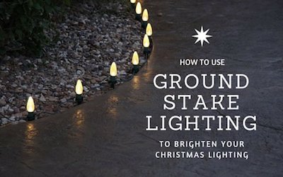 How to Use Ground Stake Lighting to Brighten Your Christmas Display